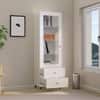 Hexa Engineered Wood Bookshelf Wooden Multipurpose Storage Rack in Frosty White Colour