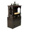 D'Dass Multi Color Mdf and Sheesham Wooden Temple With Cabinet For Pooja