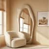 The Artment Beige Fluid Reflection Unbreakable Floor Mirror For Home (170 X 70 CM)