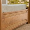Andaman Narcodam Canopy Solid Wood Queen Bed in Brown Colour