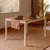 Holven 4 Seater Square Dining Table European oak & white