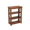Lala Solid Wood Bookshelf in Honey Oak Finish