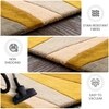 Yellow and Ivory Wool Rug