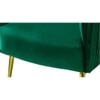 Celeo Solid Wood Accent Chair in Green Colour