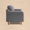 Ease Plus 3 Seater Wooden Sofa in Grey Colour
