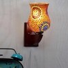 Devansh Solid Wood Electric Wall Light in Multi Colour with Multi Shade Count of 1 Light