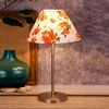 Colter Multicolour Fabric Shade Table Lamp with Steel Steel Base