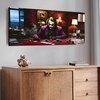 Cinematic Poker Table Canvas Wall Painting Casino Theme Decor 22x46 Inch