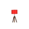 Saber Red Jute Shade Floor Lamp