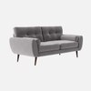 Faro Velvet 3 Seater Sofa in Grey Colour