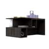 Hexa Engineered Wood Coffee Table With Storage In Flower Wenge