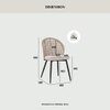 Scandinavian Allur Dining Chair Matte Black Finish