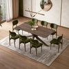 Anderson Solid Wood 8-Seater Dining Table With Set of 4  Ollie Dining chairs