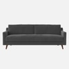 Reiti Velvet 3 Seater Sofa in Dark Grey Colour