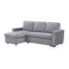 Noah Pull Out Sofa cum Bed in Grey Colour