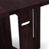 Danton 3 To 6 Folding Dining Table in Mahogany Finish