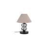 Lola Grey cotton Shade Iron Table Lamp