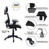 Dreaceo High Back Ergonomic Chair in Black Colour