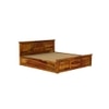 Stainfleld Sheesham Wood King Size Bed Box Storage Storage Honey OakOak Finish (72 x 78 inches)