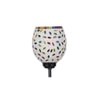 Rick Black Glass Shade Floor Lamp