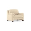 Farina Premium 1 Seater Fabric Sofa in Birch Beige Colour
