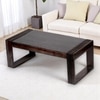 Hudson Sheesham Wood Coffee Table In Mahogany Finish