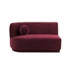 Izza Velvet 4 Seater Sofa in Maroon Colour