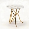 Metal Side Table in Gold Colour