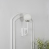 Minster White & Frosted White Finish Wall Light