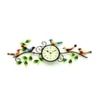 Craft Tree Metal Handpainted Decorative Sparrow Bird Wall Hanging  Showpiece Clock