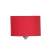 Everest Red Fabric Floor Lamp with Steel Steel Base