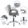 Veaoilaa Mid Back Executive Chair in Grey Colour