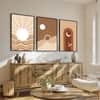 The Castle Decor Boho Abstract Botanical Wall Art Set of 3 Design 8 11x17 Inch