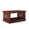Arushi Rectangular Solid Wood Coffee Table In Teak Finish