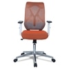 Wiwngas Mid Back Ergonomic Chair in Orange Colour