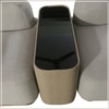 Auracurve Wood 5 Seater With Upholstery Non Storage Sofa In Grey Colour