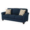 Sehran 3 Seater Sofa In Fabric Navy Blue Color