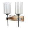 Eliante Modern Wall Lights Mild Steel & Glass Material Chrome, Brown & White Finish