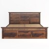 Madhvi Solid Wood Queen Size Bed In Box Storage Bed In Provincial Teak Finish