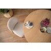 Scandinavian Olsen Dining Chair Beige Natural Wood Finish
