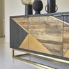 Poulain Wooden 3 Door Sideboard