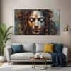 The Castle Decor Woman Face Modern Wall Art Set of 5 27x48 Inch
