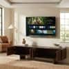 Solid Wood 4 Door Tv Cabinet  In Tubbeco Finish