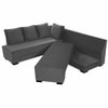Melo 3 Seater Fold Out Sofa cum Bed  in Dark Grey Colour