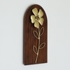 W-Leo Abstract Metal Wall Decor in Gold Set of 1