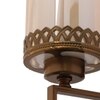 Eliante Modern Wall Lights Mild Steel & Glass Material Antique Gold & Champaign Finish