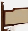 Domino Solid Wood King Size Non Storage Bed In Provincial Teak Finish