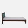 Dhunja Solid Sheesham Wood  King Size  Upholstered  Bed In Provincial Teak Finish