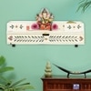 D'Dass White Wooden Shelf Style Temple For Pooja In Home and Office