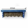 Multishade Colour Solid Wood Handcarved Kirti Stambha Floating Wall Shelf with distres finish by DisooFashions